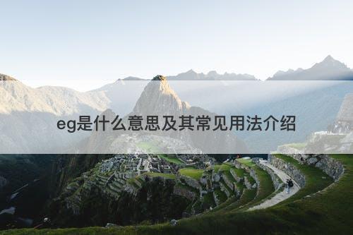 eg是什么意思及其常见用法介绍-图1