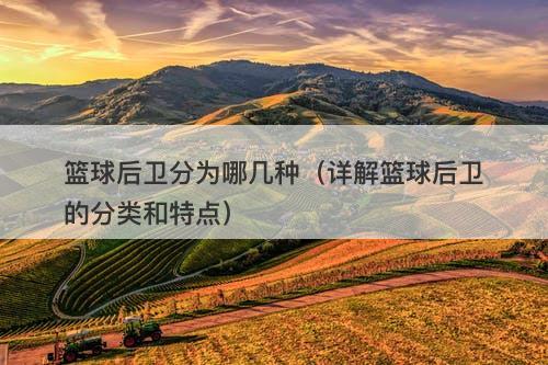 篮球后卫分为哪几种（详解篮球后卫的分类和特点）