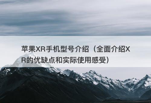 苹果XR手机型号介绍（全面介绍XR的优缺点和实际使用感受）