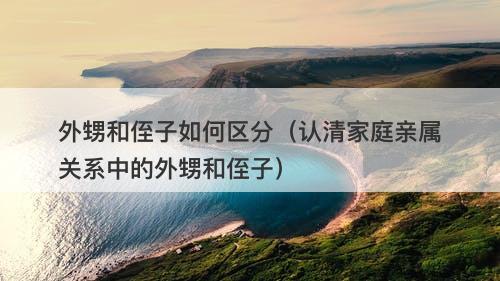 外甥和侄子如何区分（认清家庭亲属关系中的外甥和侄子）