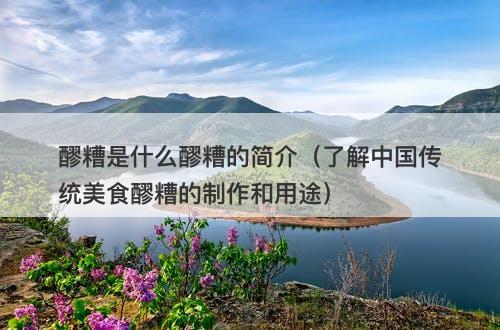 醪糟是什么醪糟的简介（了解中国传统美食醪糟的制作和用途）