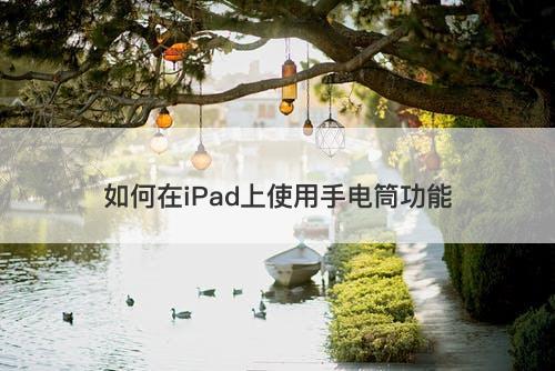 如何在iPad上使用手电筒功能