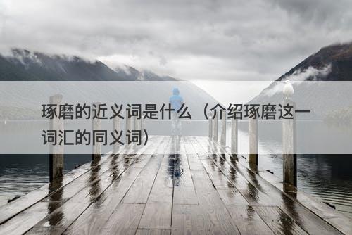 琢磨的近义词是什么（介绍琢磨这一词汇的同义词）