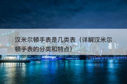 汉米尔顿手表是几类表（详解汉米尔顿手表的分类和特点）