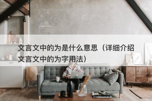 文言文中的为是什么意思（详细介绍文言文中的为字用法）