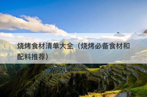 烧烤食材清单大全（烧烤必备食材和配料推荐）