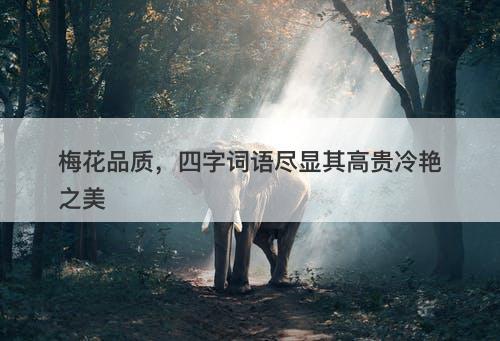 梅花品质，四字词语尽显其高贵冷艳之美-图1