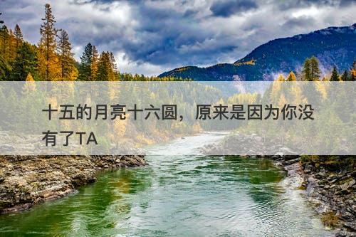 十五的月亮十六圆，原来是因为你没有了TA