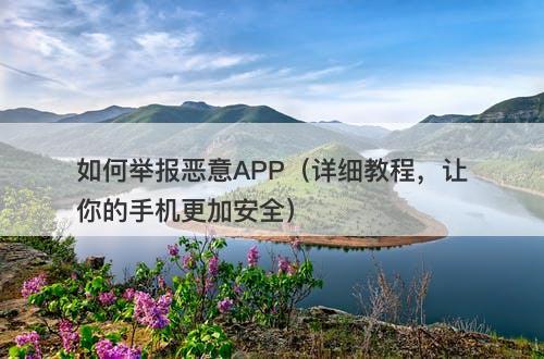 如何举报恶意APP（详细教程，让你的手机更加安全）