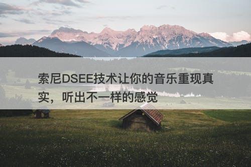 索尼DSEE技术让你的音乐重现真实，听出不一样的感觉