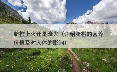 脐橙上火还是降火（介绍脐橙的营养价值及对人体的影响）