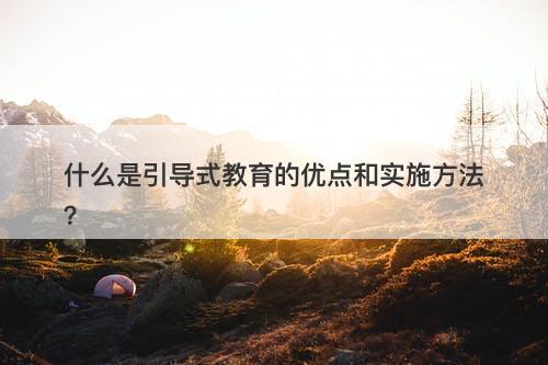 什么是引导式教育的优点和实施方法？