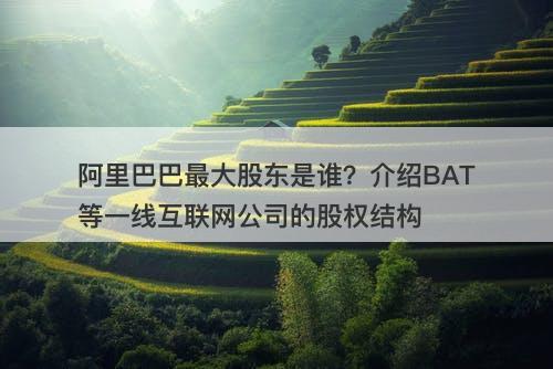 阿里巴巴最大股东是谁？介绍BAT等一线互联网公司的股权结构