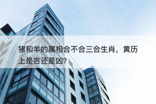 猪和羊的属相合不合三合生肖，黄历上是吉还是凶？