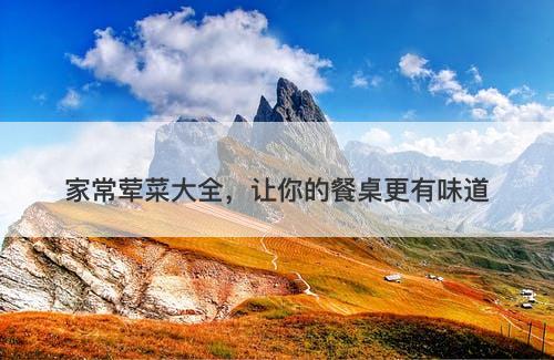 家常荤菜大全，让你的餐桌更有味道