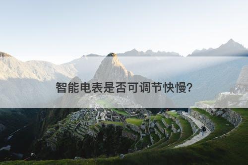 智能电表是否可调节快慢？