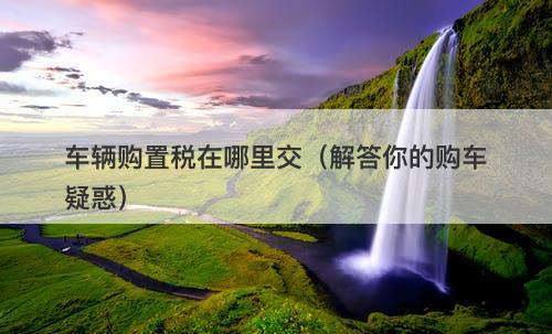 车辆购置税在哪里交（解答你的购车疑惑）