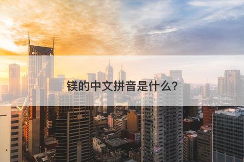 镁的中文拼音是什么？