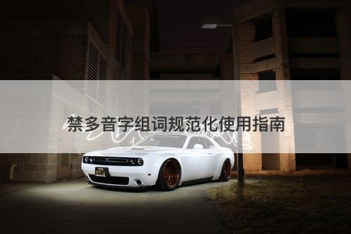 禁多音字组词规范化使用指南