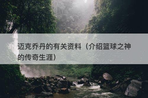 迈克乔丹的有关资料（介绍篮球之神的传奇生涯）
