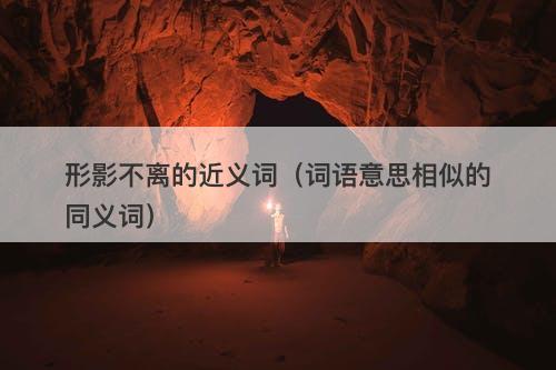 形影不离的近义词（词语意思相似的同义词）