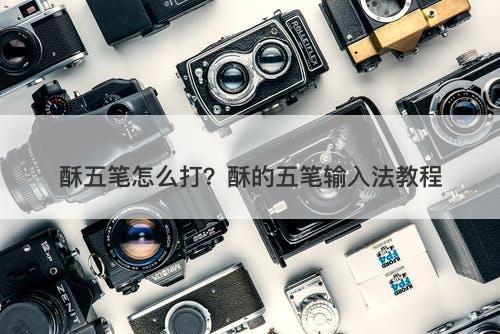 酥五笔怎么打？酥的五笔输入法教程