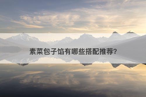 素菜包子馅有哪些搭配推荐？