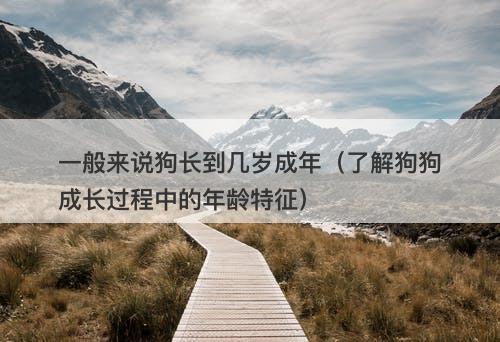 一般来说狗长到几岁成年（了解狗狗成长过程中的年龄特征）