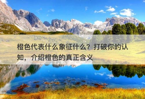 橙色代表什么象征什么？打破你的认知，介绍橙色的真正含义