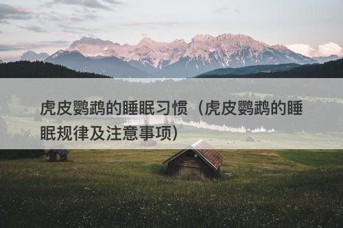 虎皮鹦鹉的睡眠习惯（虎皮鹦鹉的睡眠规律及注意事项）