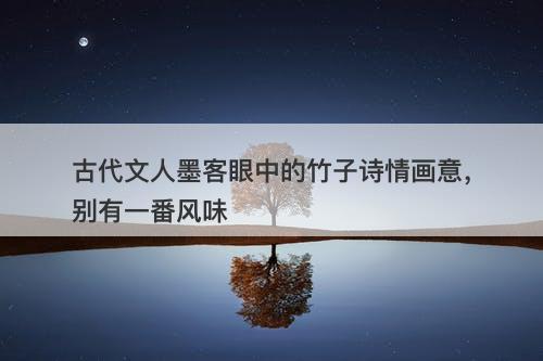 古代文人墨客眼中的竹子诗情画意，别有一番风味