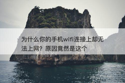 为什么你的手机wifi连接上却无法上网？原因竟然是这个