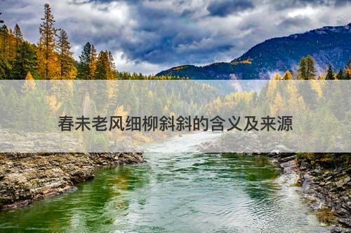 春未老风细柳斜斜的含义及来源