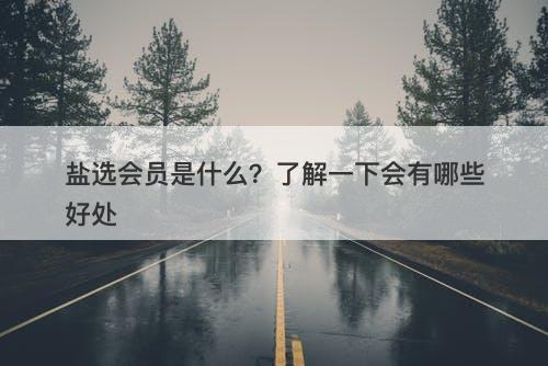 盐选会员是什么？了解一下会有哪些好处