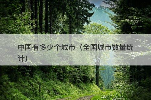中国有多少个城市（全国城市数量统计）