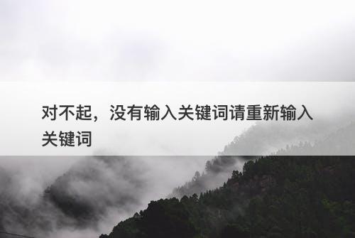 对不起，没有输入关键词请重新输入关键词