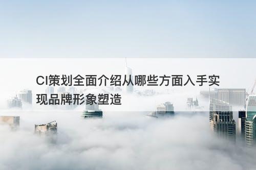 CI策划全面介绍从哪些方面入手实现品牌形象塑造