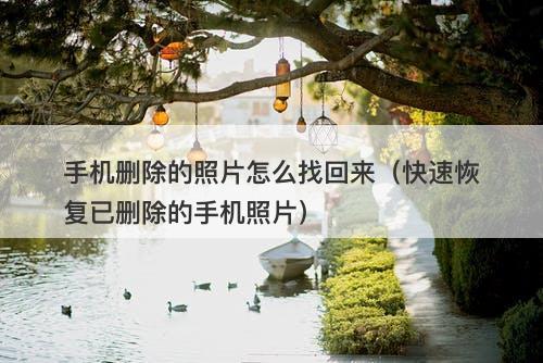 手机删除的照片怎么找回来（快速恢复已删除的手机照片）-图1