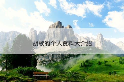 胡歌的个人资料大介绍