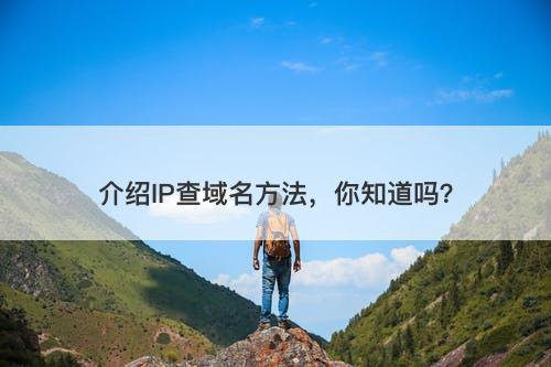 介绍IP查域名方法，你知道吗？